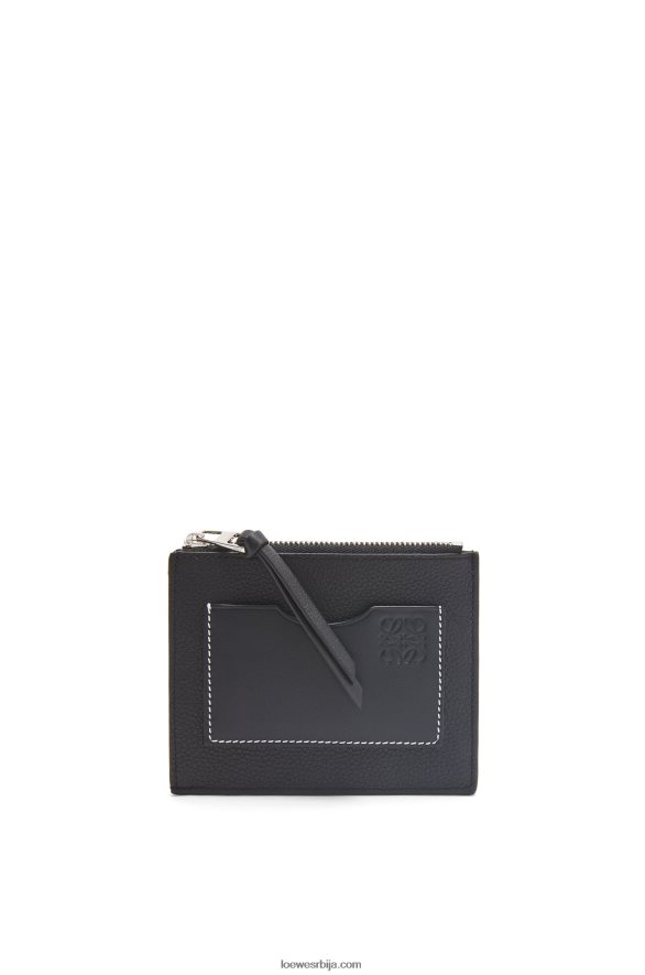 Loewe Жене велики држач за новчиће од мекане телеће коже црн HJTY1386
