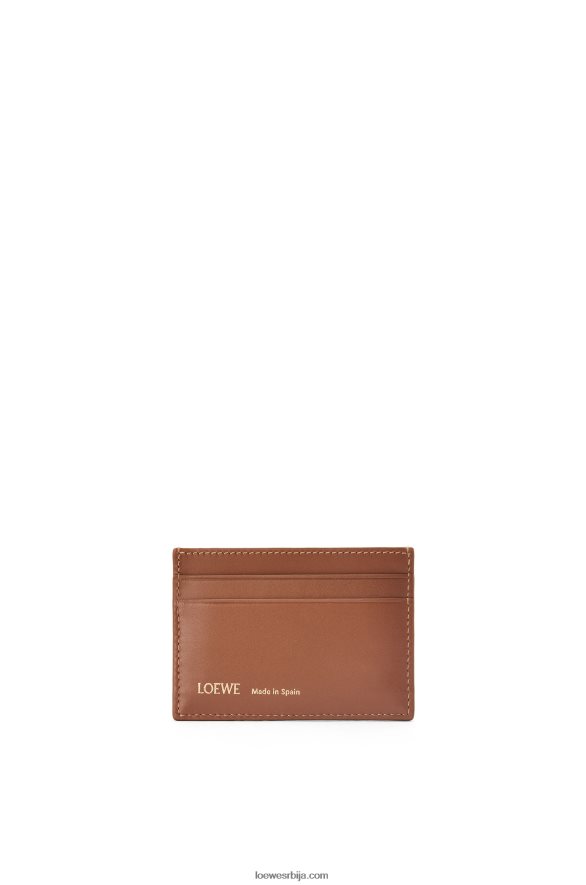 Loewe Жене обичан држач картице од жакарда и телеће коже тан/пецан HJTY1391