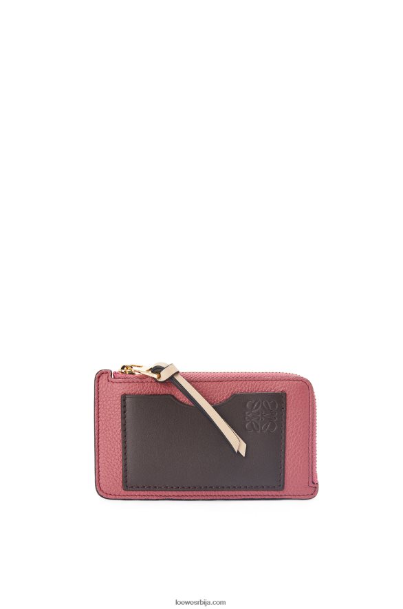 Loewe Жене држач картице за новчиће од мекане телеће коже шљива/чоколада HJTY1395