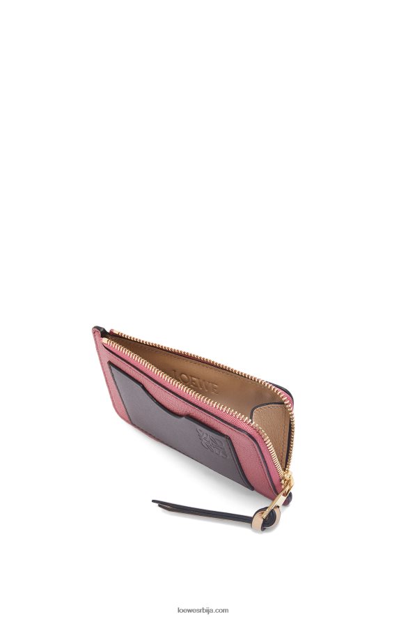 Loewe Жене држач картице за новчиће од мекане телеће коже шљива/чоколада HJTY1395