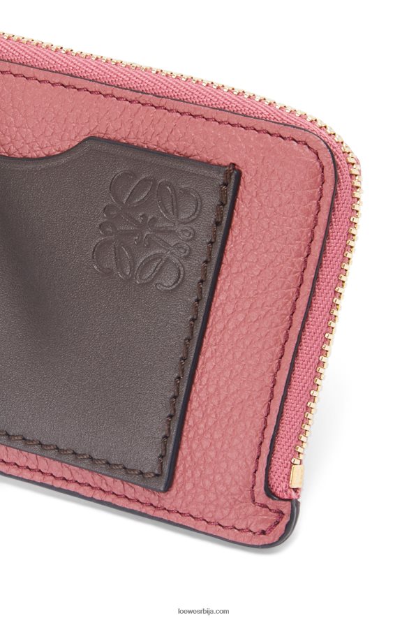 Loewe Жене држач картице за новчиће од мекане телеће коже шљива/чоколада HJTY1395