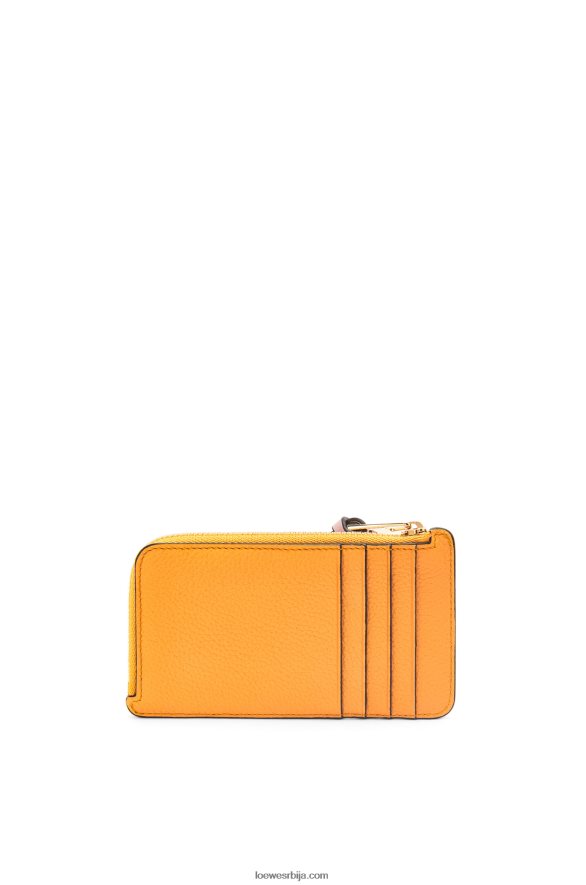 Loewe Жене држач картице за новчиће од мекане телеће коже мандарина/корални гребен HJTY1408