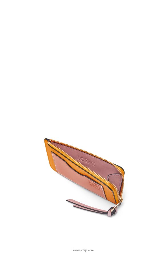 Loewe Жене држач картице за новчиће од мекане телеће коже мандарина/корални гребен HJTY1408