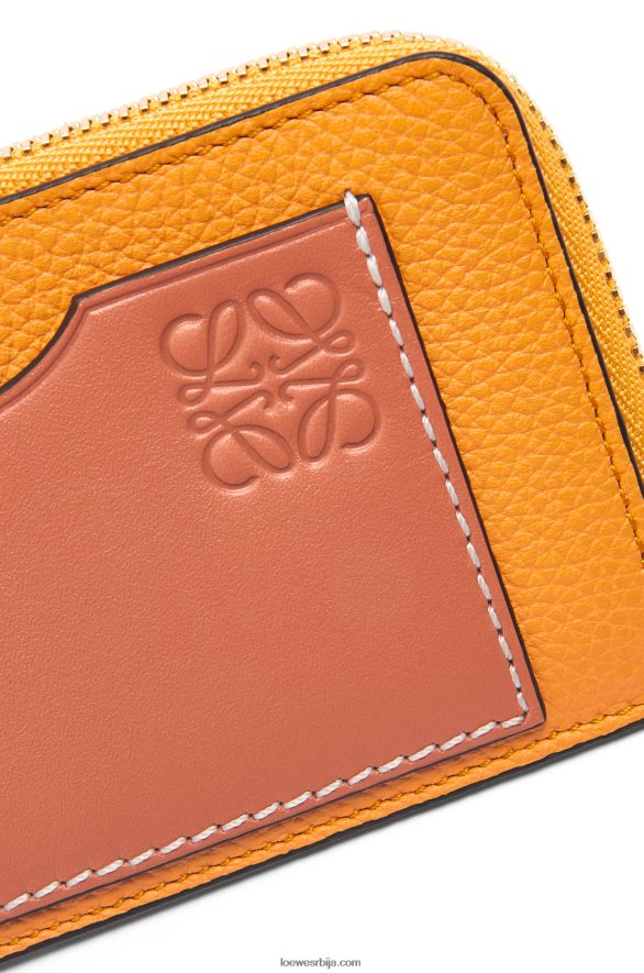Loewe Жене држач картице за новчиће од мекане телеће коже мандарина/корални гребен HJTY1408