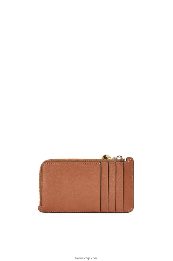 Loewe Жене држач картице за новчиће марке од класичне телеће коже тан/окер HJTY1418