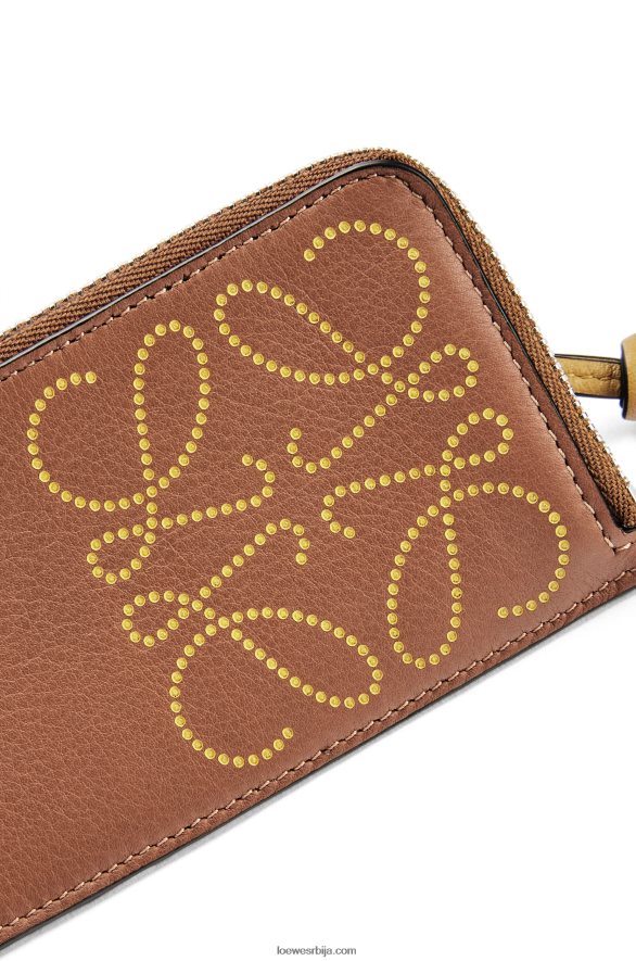 Loewe Жене држач картице за новчиће марке од класичне телеће коже тан/окер HJTY1418
