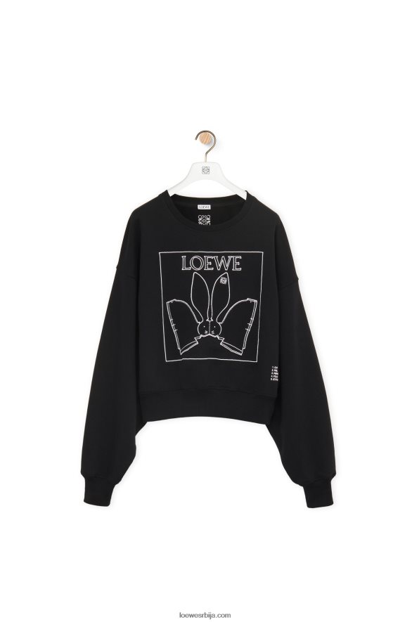 Loewe Жене Дукс од зечића од памука црн HJTY806