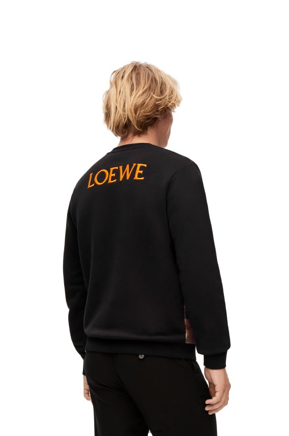 Loewe Жене калцифер дуксерица од памука црна/вишебојна HJTY843