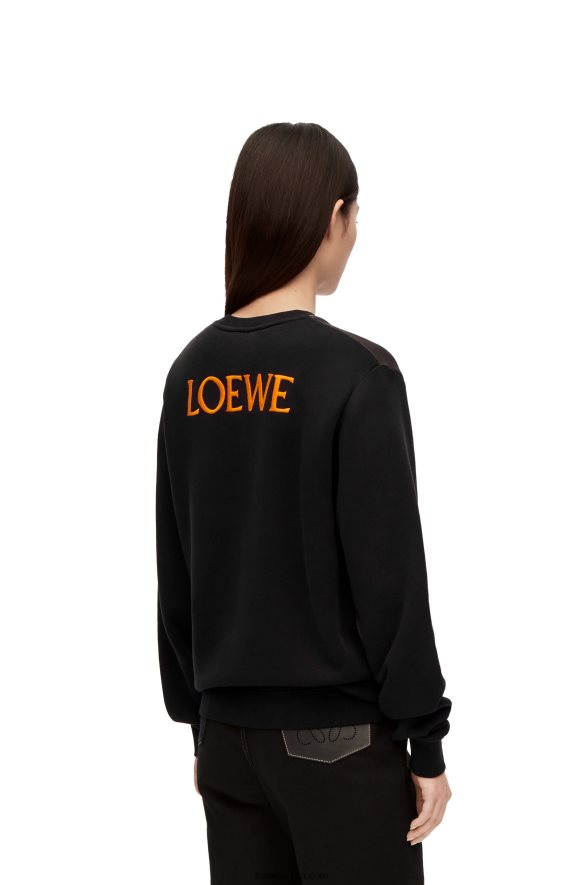 Loewe Жене калцифер дуксерица од памука црна/вишебојна HJTY843