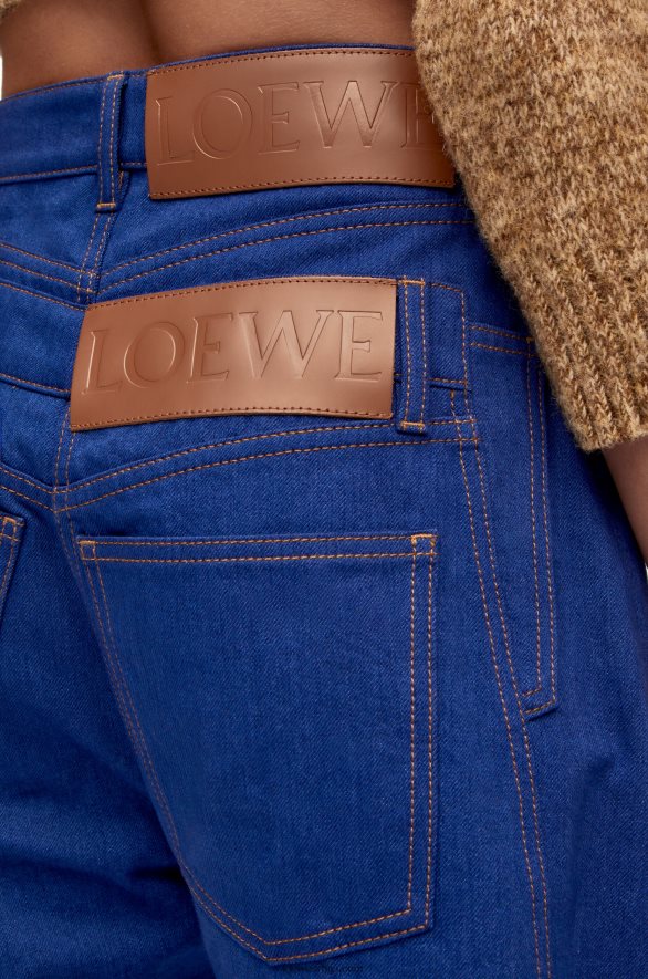 Loewe Жене тромпе л'оеил фармерке од тексаса светло плава HJTY1181