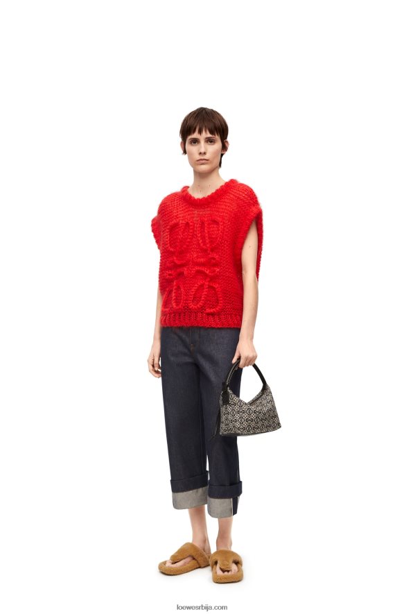 Loewe Жене рибарске фармерке од џинса сирови тексас HJTY1191