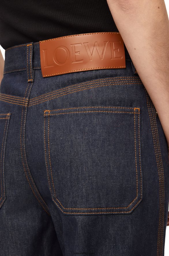 Loewe Жене рибарске фармерке од џинса сирови тексас HJTY1191