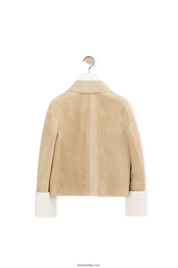 Loewe Жене јакна од семиша злато HJTY1135