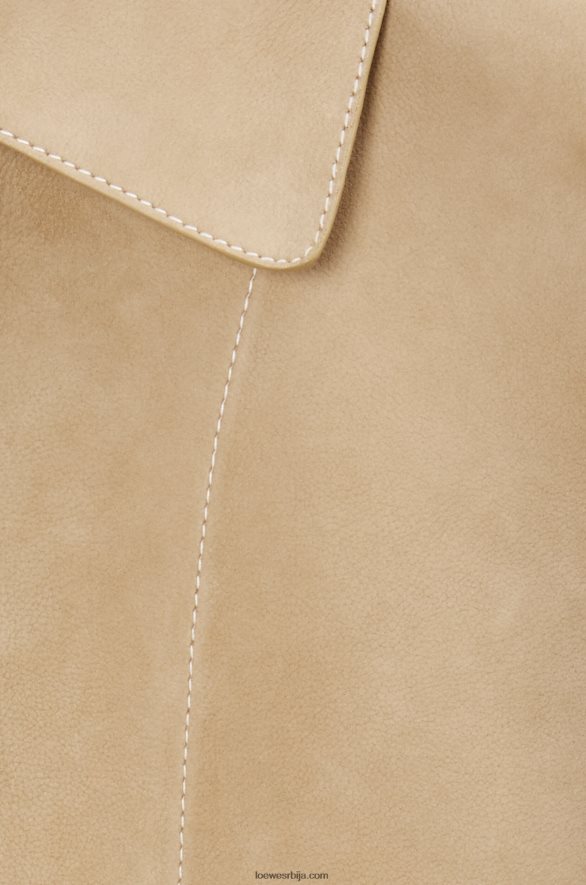 Loewe Жене јакна од семиша злато HJTY1135