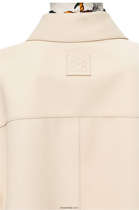 Loewe Жене кошуља туника од напе ецру HJTY938