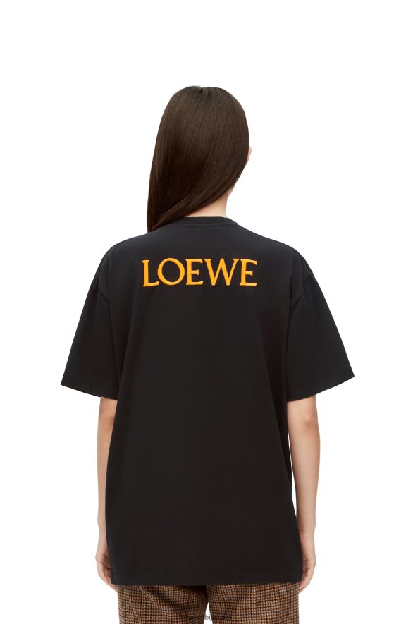 Loewe Жене цалцифер мајица од памука вишебојни HJTY830
