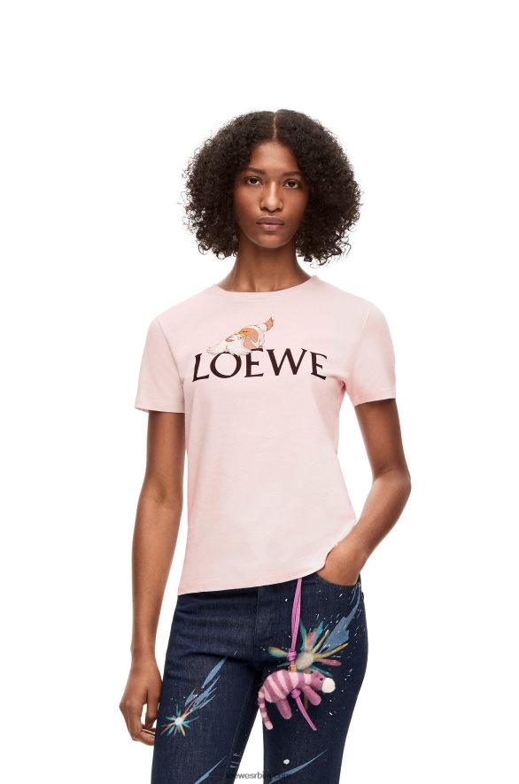 Loewe Жене Хеен мајица од памука креда HJTY832