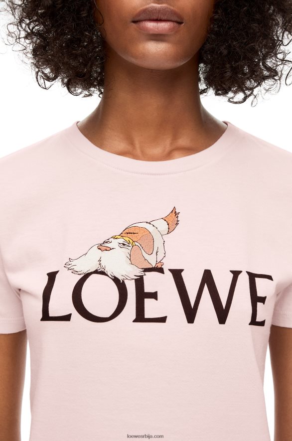 Loewe Жене Хеен мајица од памука креда HJTY832