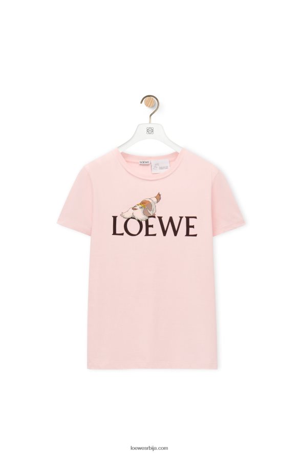 Loewe Жене Хеен мајица од памука креда HJTY832