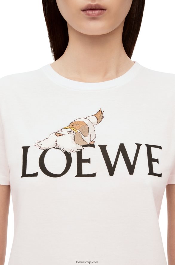 Loewe Жене Хеен мајица од памука бео HJTY833