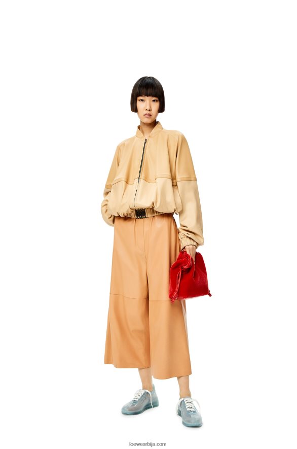 Loewe Жене скраћене еластичне панталоне маслац HJTY1146