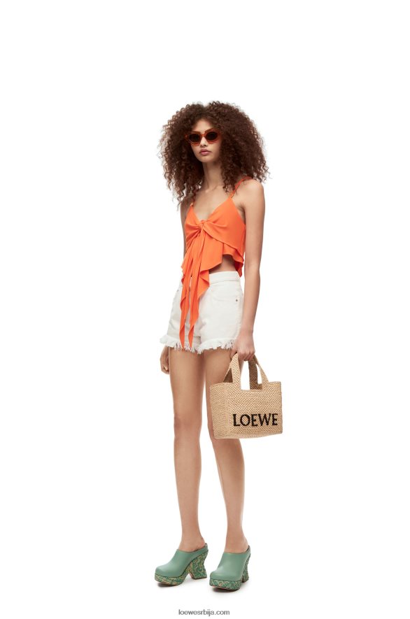Loewe Жене двослојни врх од вискозе светло наранџаста HJTY869