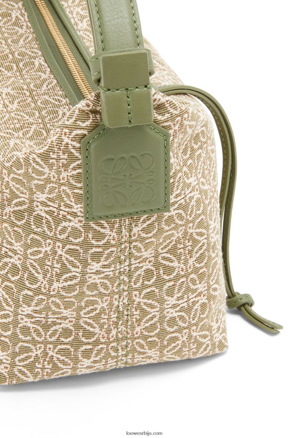 Loewe Жене мала куби торба од анаграм жакарда и телеће коже зелено/авокадо зелено HJTY485