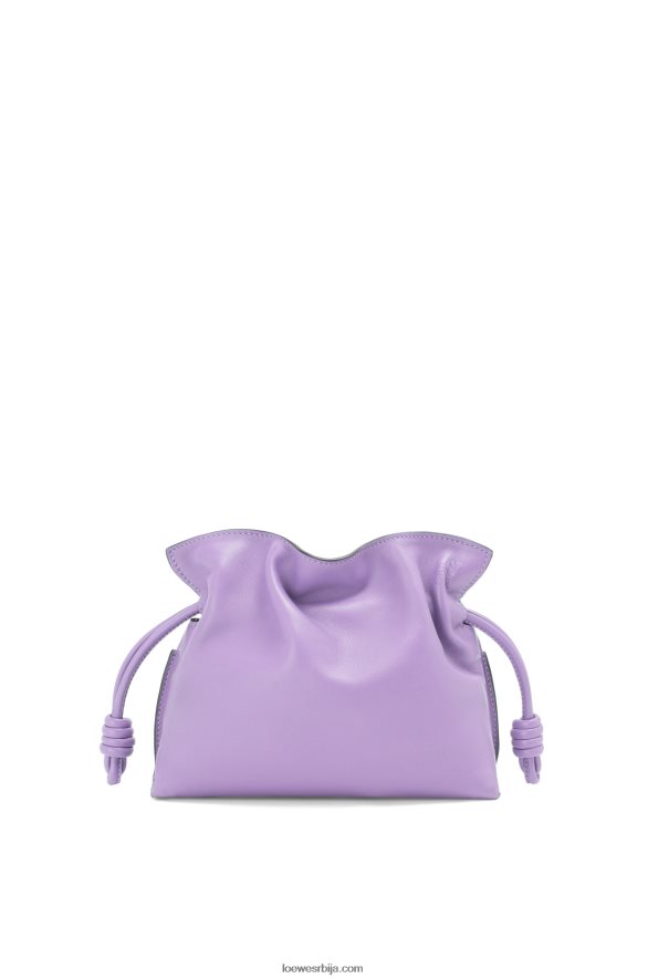 Loewe Жене мини фламенко квачило од напа телеће коже светло љубичаста HJTY204