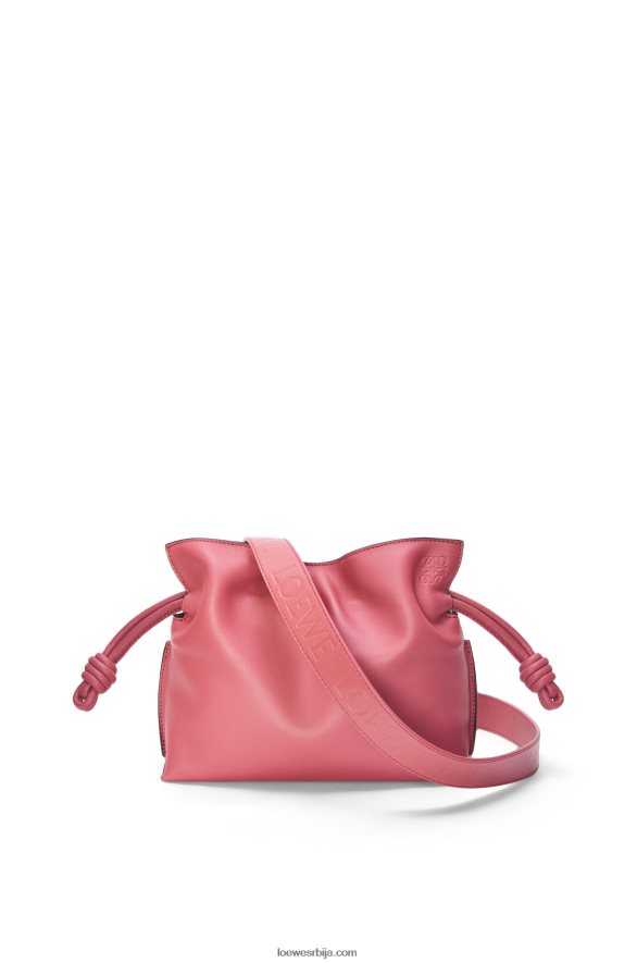 Loewe Жене мини фламенко квачило од напа телеће коже плумросе HJTY272