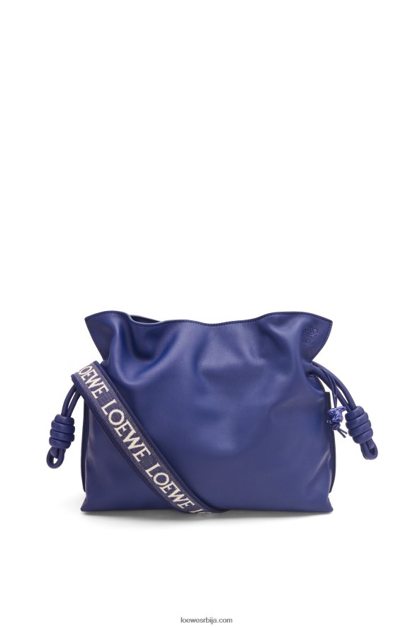Loewe Жене фламенко квачило од напа телеће коже дубока љубичаста глазура HJTY529