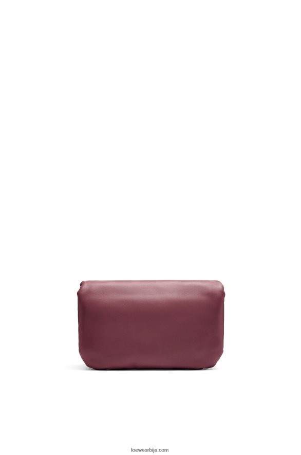Loewe Жене мини пуффер гоиа торба од сјајне напа јагњеће коже бордо HJTY251