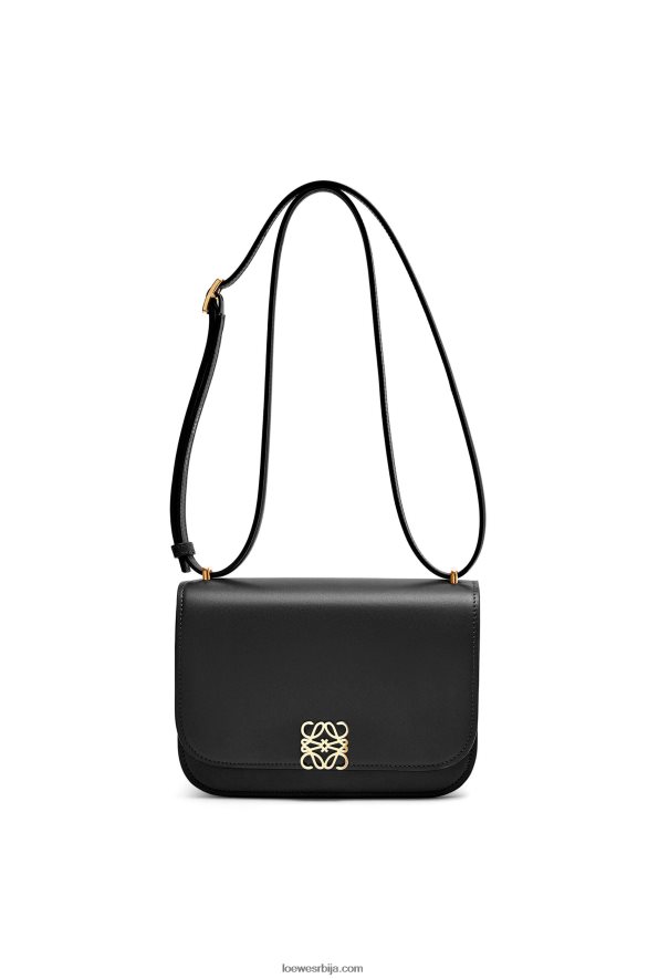 Loewe Жене мала гоја торба од свилене телеће коже црн HJTY269