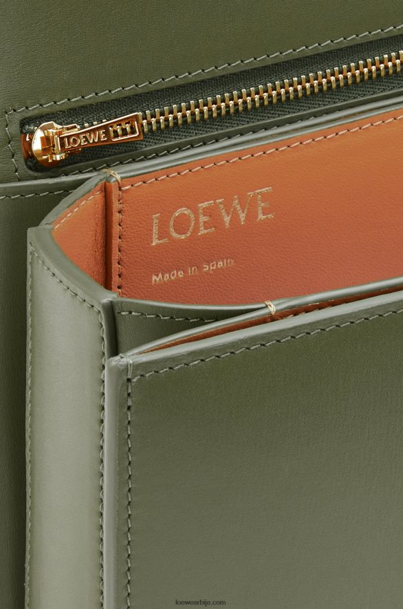 Loewe Жене гоја торба од свилене телеће коже зелени авокадо HJTY301