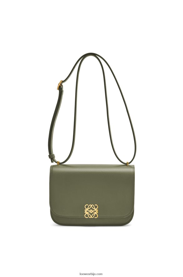 Loewe Жене мала гоја торба од свилене телеће коже зелени авокадо HJTY307