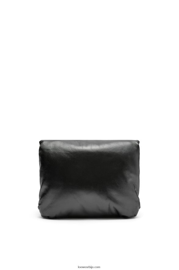 Loewe Жене пуффер гоиа торба од сјајне напа јагњеће коже црн HJTY385