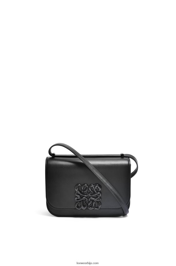 Loewe Жене мала гоја торба од свилене телеће коже црн HJTY456