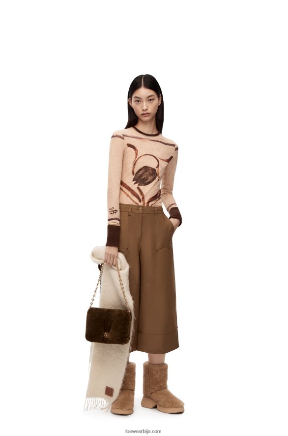 Loewe Жене пуффер гоиа баг од стриже каки зелена HJTY468