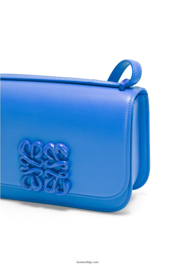 Loewe Жене мала гоја торба од свилене телеће коже сцуба блуе HJTY481