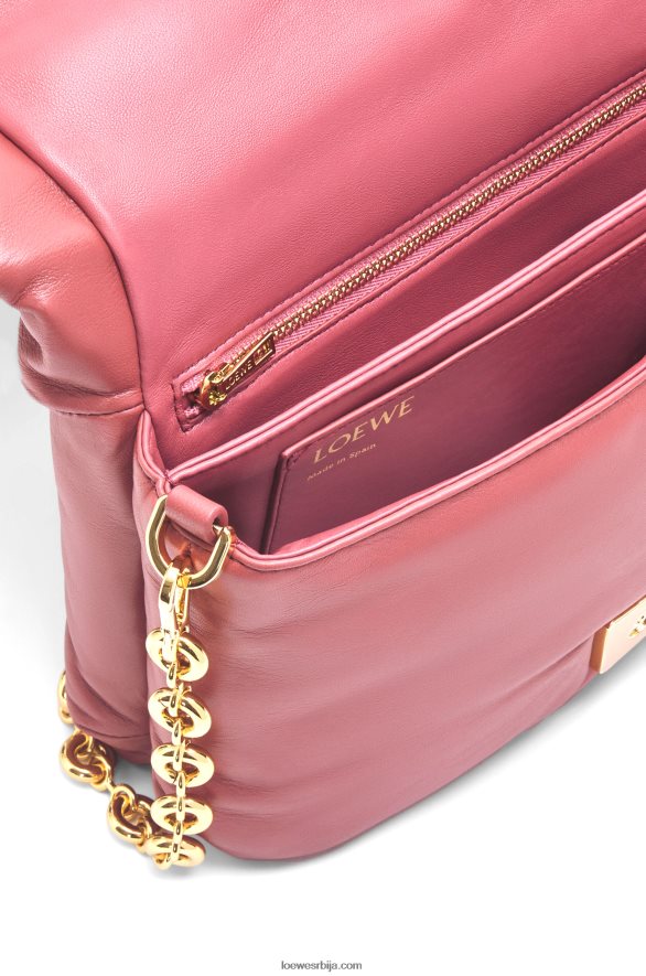 Loewe Жене пуффер гоиа торба од сјајне напа јагњеће коже плумросе HJTY489