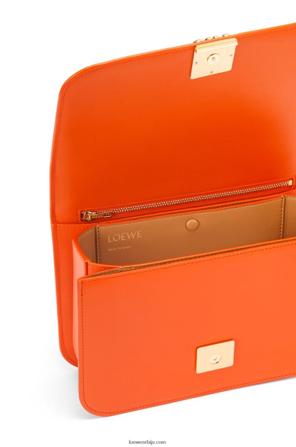 Loewe Жене гоја торба од свилене телеће коже наранџаста HJTY494