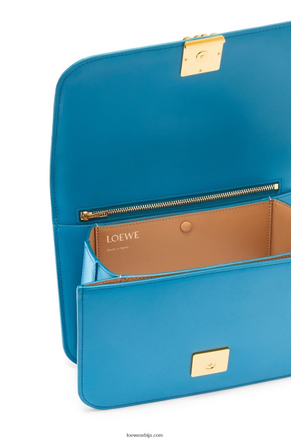 Loewe Жене гоја торба од свилене телеће коже лагуна плава HJTY495