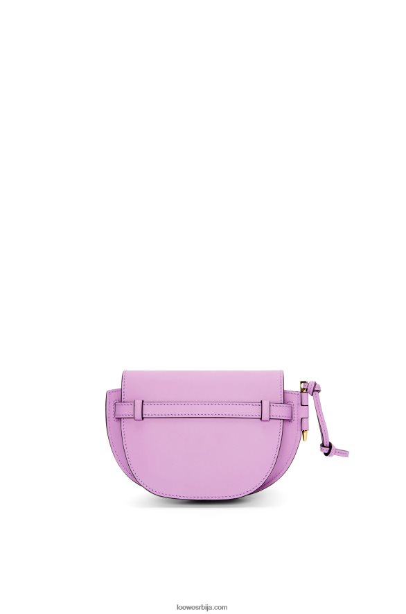 Loewe Жене мини гате дупла торба од меке телеће коже и жакарда гуимауве HJTY196