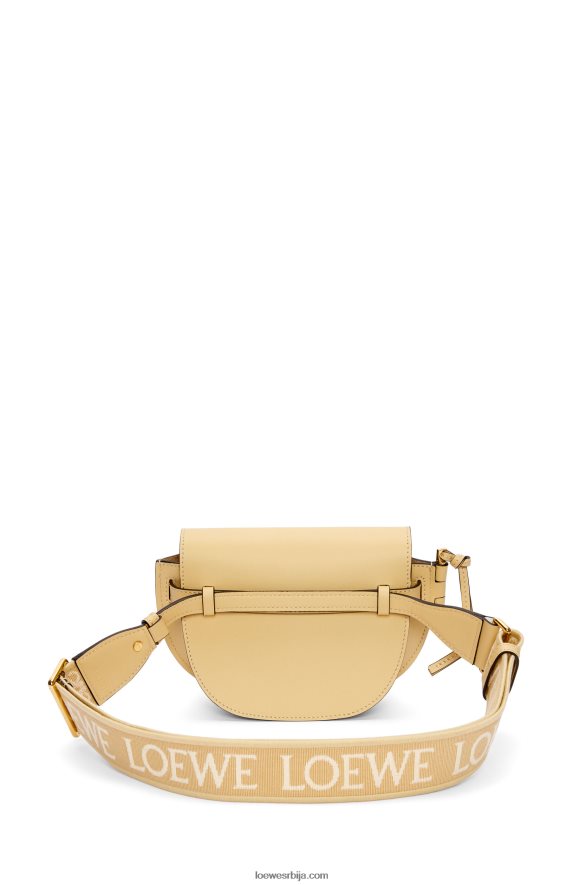 Loewe Жене мини гате дупла торба од меке телеће коже и жакарда маслац HJTY209