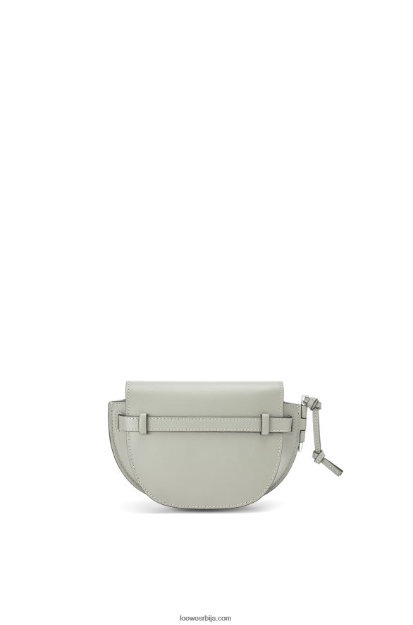 Loewe Жене мини гате дупла торба од меке телеће коже и жакарда пепељасто сива HJTY276
