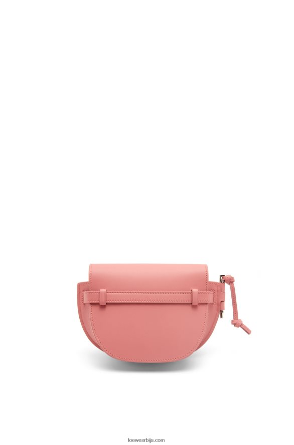 Loewe Жене мини гате дупла торба од меке телеће коже и жакарда цвет брескве HJTY554
