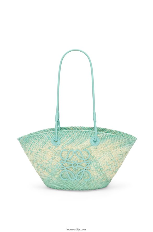Loewe Жене мала анаграм торба за корпе од ираца палме и телеће коже бомбона HJTY110