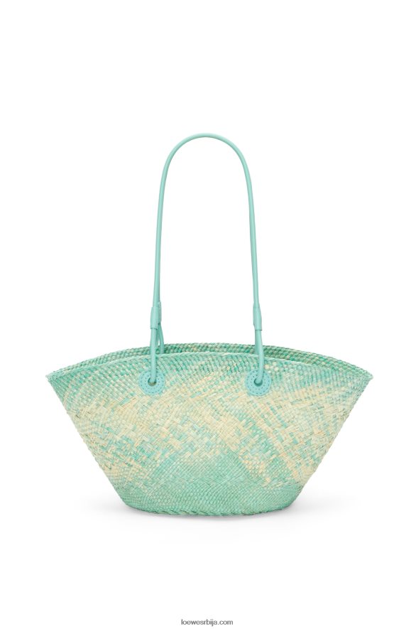 Loewe Жене мала анаграм торба за корпе од ираца палме и телеће коже бомбона HJTY110