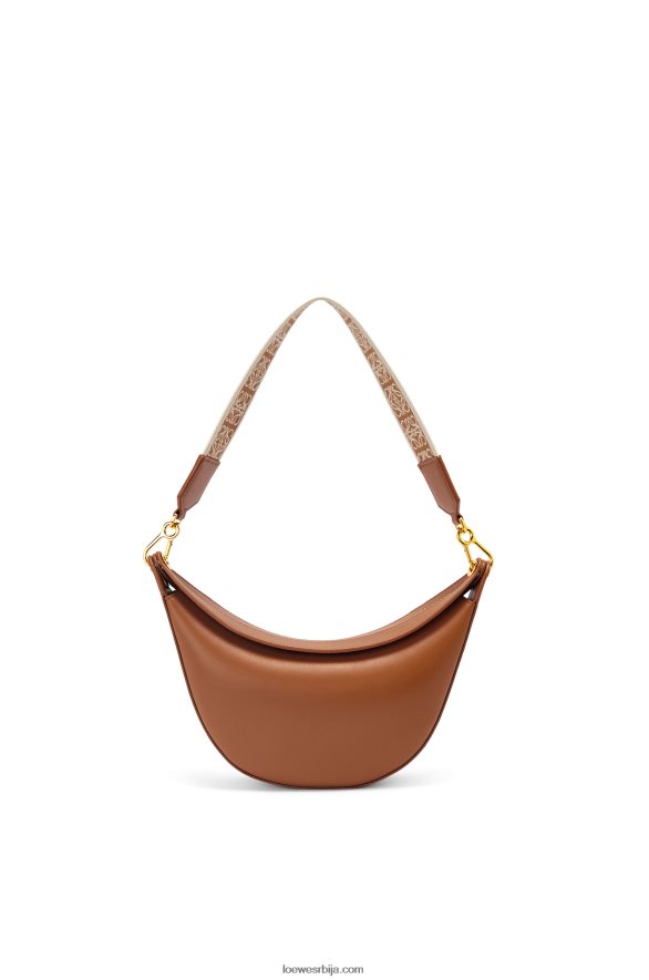 Loewe Жене мала луна торба од сатенске телеће коже и жакарда пецан HJTY452