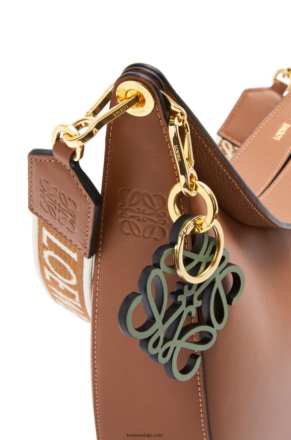 Loewe Жене луна торба од сатенске телеће коже и жакарда пецан HJTY453