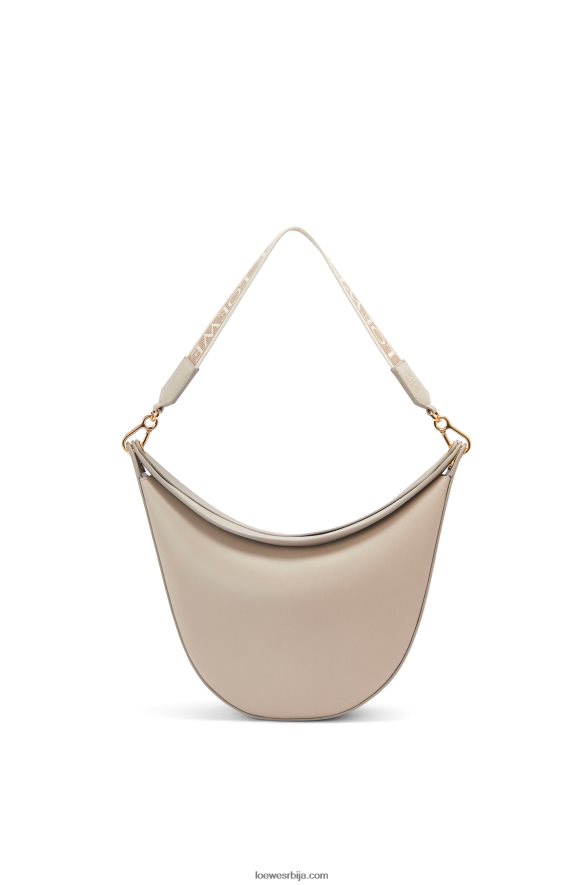 Loewe Жене луна торба од сатенске телеће коже и жакарда лагани зоб HJTY522